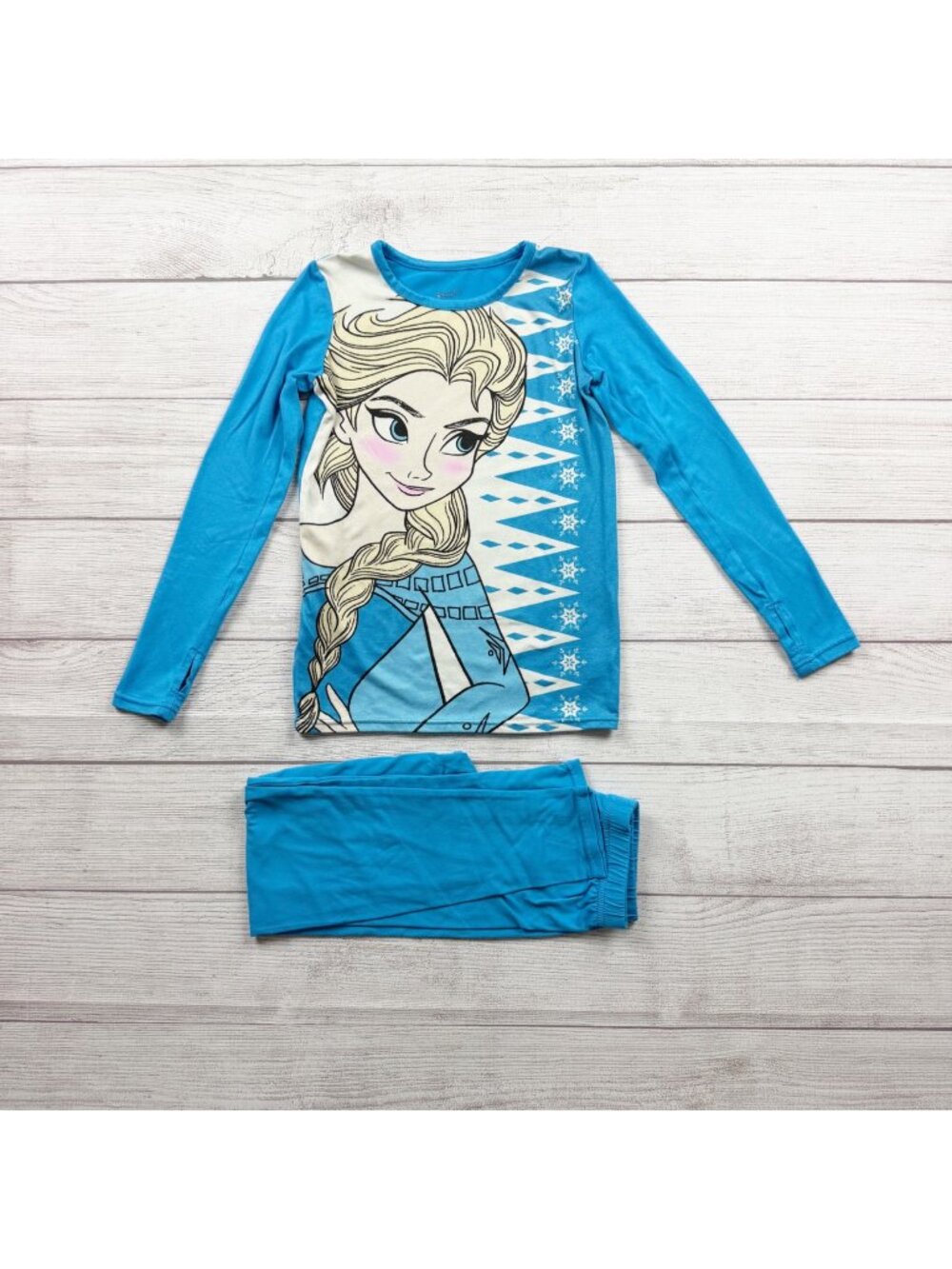 Cuddl Duds Disney Frozen Elsa Girls Long Sleeve Lounge Set ClimateRight S